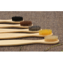 Bamboo Toothbrush with Soft Charcoal Bristles for Adult Teens